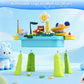 Water Table for Toddlers 1-3, Outdoor Toys for Kids Ages 4-8 with Pump, Kitchen Play Sink with Running Water, Fishing Toys Playset, Summer Outside