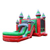 JumpOrange 13’ x 31’ x 15’ Midnight Bounce House with Dual Lane Slide; 15oz Commercial Grade PVC Vinyl, with Basketball Hoop and Blower for Kids