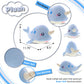 DolliBu Blue Narwhal Baby Soft Plush Toy, Newborn Babies First Stuffed Animal Cuddle & Snuggle Toys, Toddler's Huggable Best Buddy, Fluffy Teddy Bear