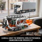Mould King Heavy Truck Engine with Transmission, Engine Model Kit that Runs, Engines Building Blocks Set for Adults with Battery and Motor, STEM Toy