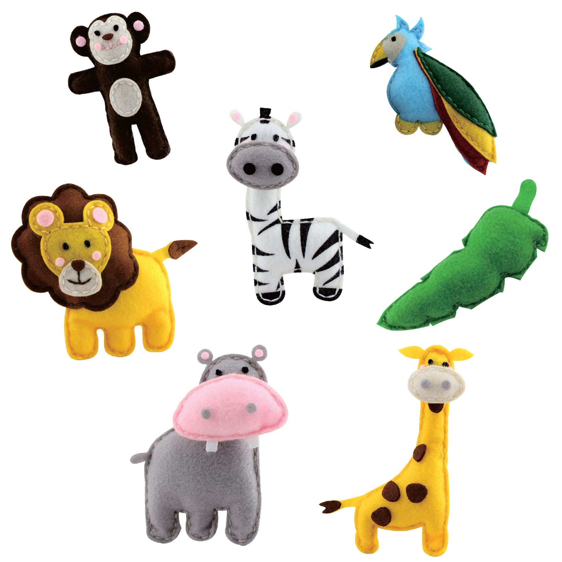 Peachy Keen Crafts Kids Sewing Kit, Learn to Sew for Ages 8-12, Beginner Felt Craft Kit, Make 6 Fun Stuffed Animals and A Pin Cushion, Teach Basic
