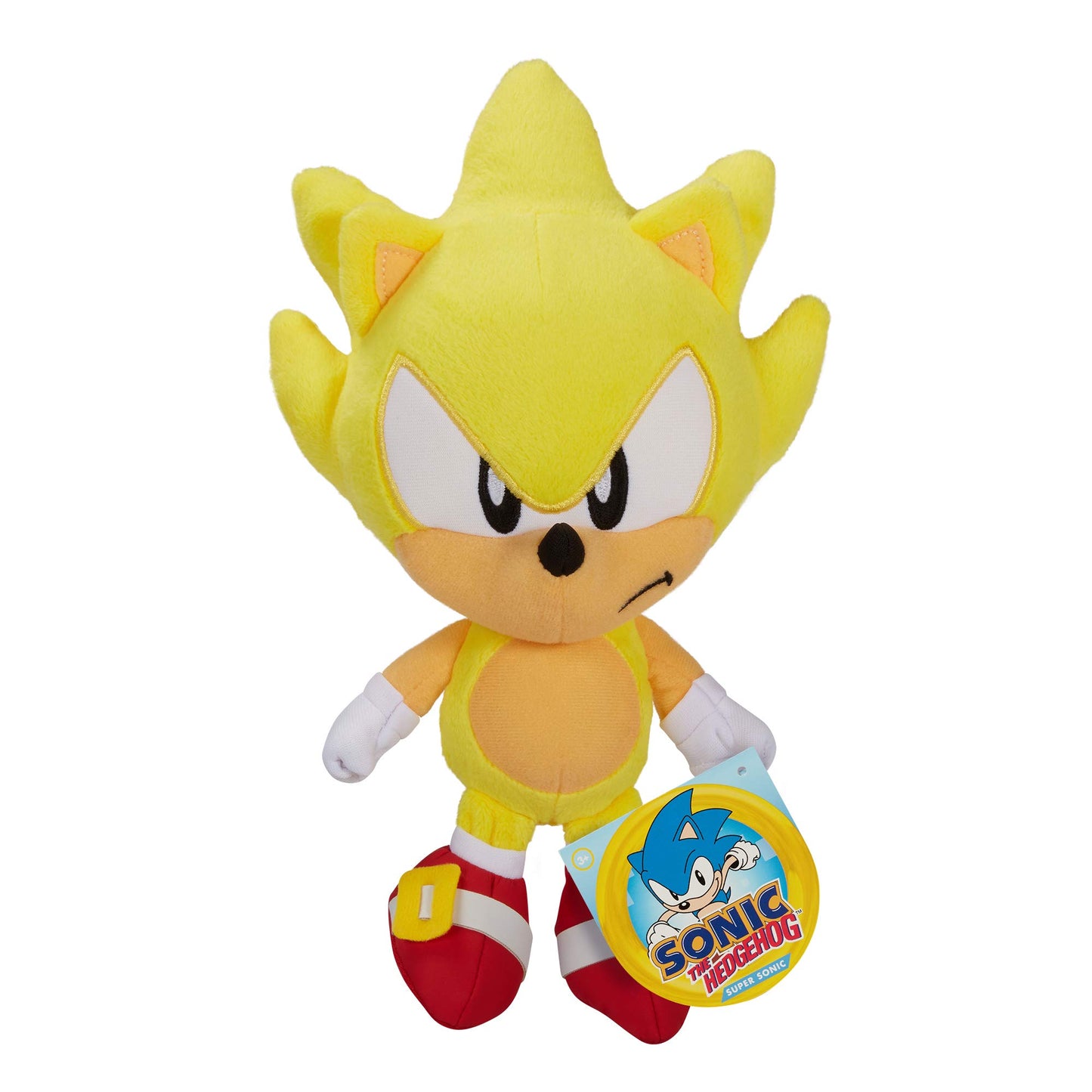 JAKKS Pacific Sonic The Hedgehog Super Sonic 7-Inch Plush Collectible Stuffed Figure