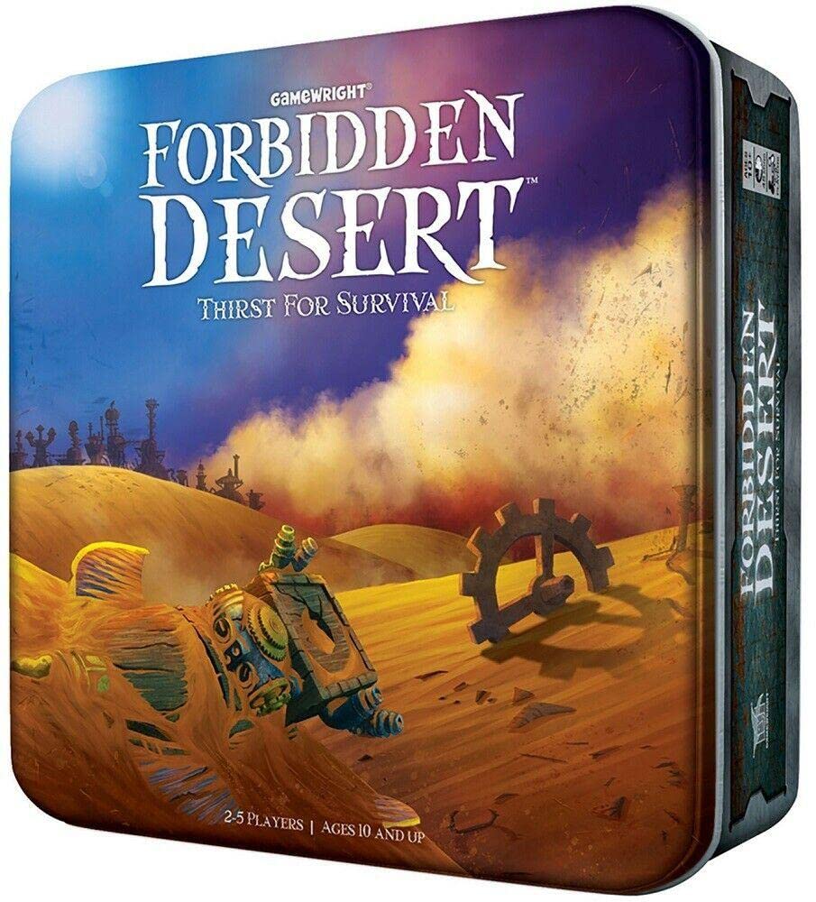 Gamewright - Forbidden Desert Cooperative Survival Adventure Board Game for 2-5 Players - Family Strategy for Ages 10+