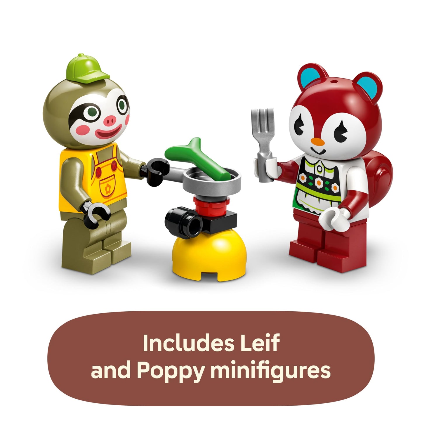 LEGO Animal Crossing Leif's Caravan & Garden Shop Building Toy - Gift for Birthdays - Animal Crossing Toy Figure and Playset for Kids, Girls and Boys