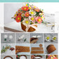 DIY Felt Flower Art Craft Kit, DIY Felt Daisy Bouquet Kit,Floral Gifts,Beginner Craft Kit,Arrange Pre-Cut Felt Flowers and Foliage