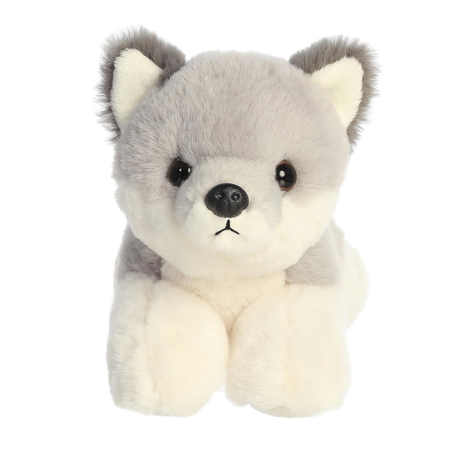 Aurora® Adorable Mini Flopsie™ Wolf Pup Stuffed Animal - Mini Companions Ready for Playful Adventures - for Kids All Ages, Toddlers, Adults,