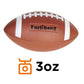 Furlihong 6" Mini Training Footballs, Only for 389BH Football Machine, 4 per Pack