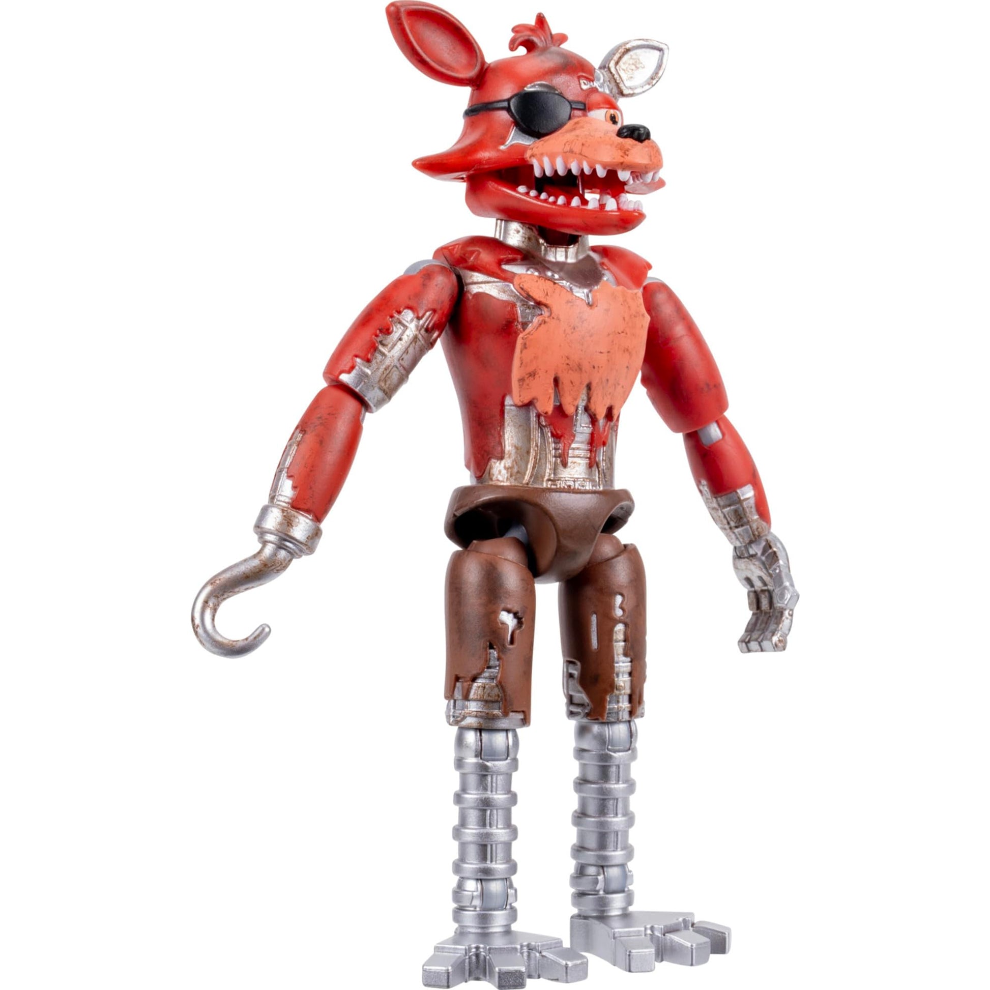 Jazwares Five Nights at Freddy’s Withered Foxy - 5-Inch Articulated Figure with Jumpscare Feature and Glow-in-The-Dark Eyes
