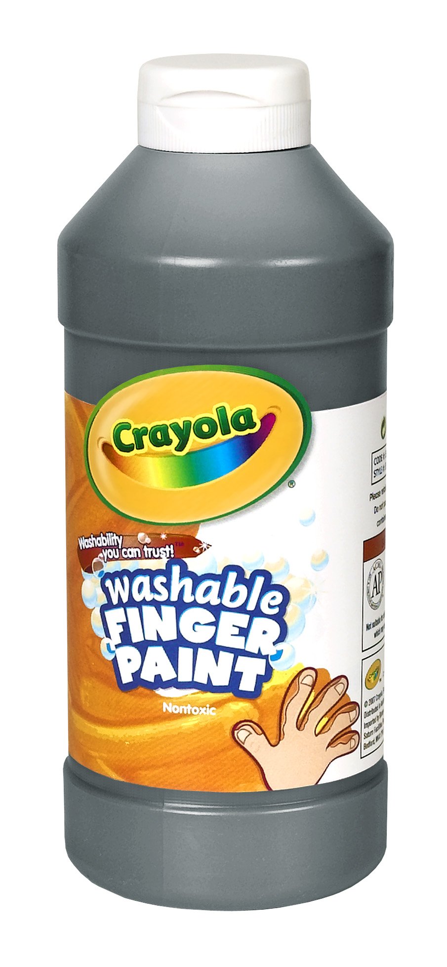 Crayola Fingerpaint, Black, 32 Ounces, Washable Kids Paint, Ages 3+