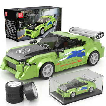 Mould King Super Sports Car Building Set with Display Case, 338 Pcs Model