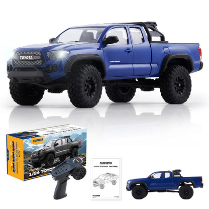 FMS FCX24 TOYOTA TACOMA 1/24 RC Crawler 4x4 RC Truck Crawler, Official Licensed Scale RC Rock Crawler with 2-Speed Transmission, High Torque Motor
