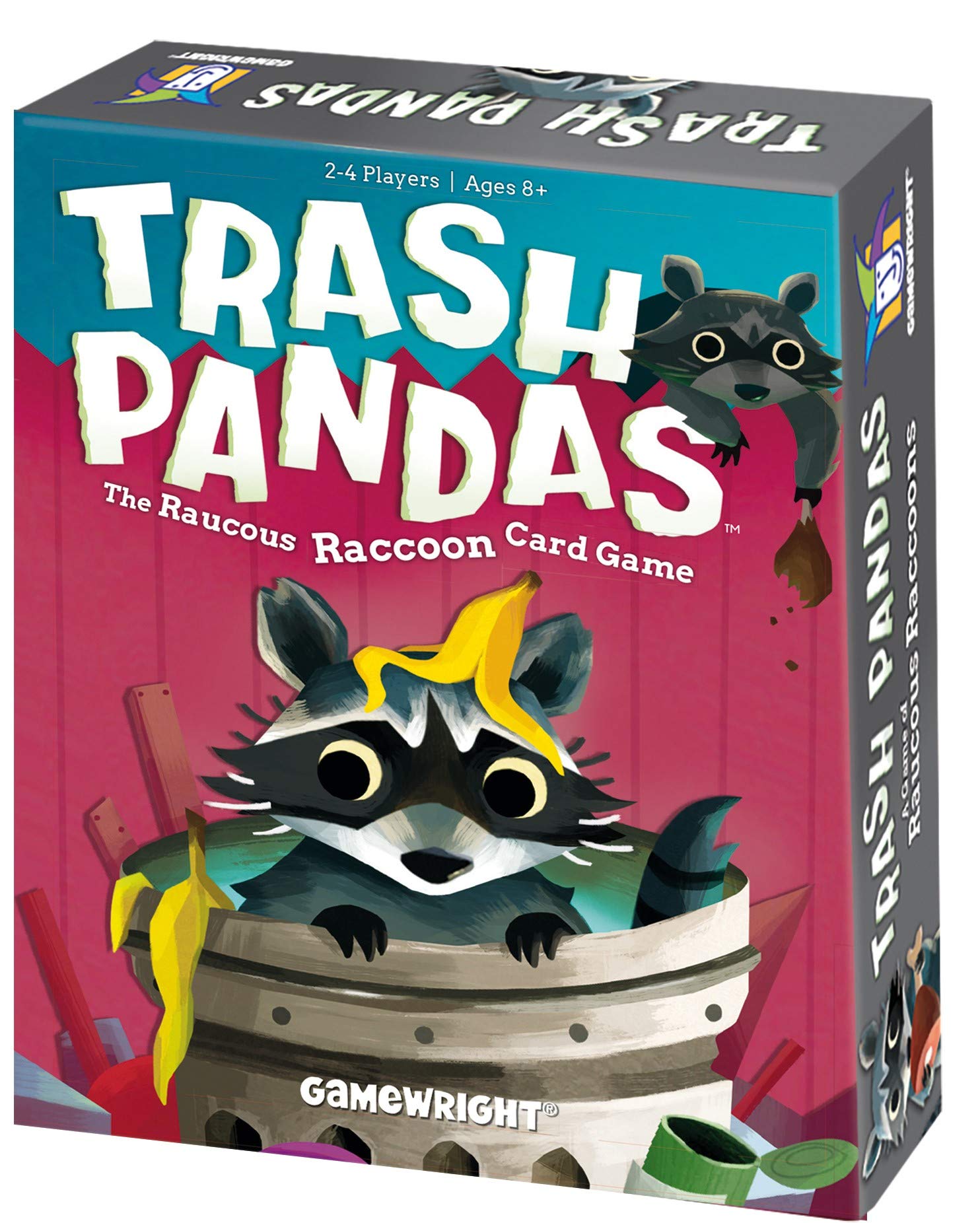 Gamewright Trash Pandas - Push-Your-Luck Family Card Game | Board Games for Kids Ages 8+ & Up | Raccoon Treasure Stash Fun for 2-4 Players | Quick