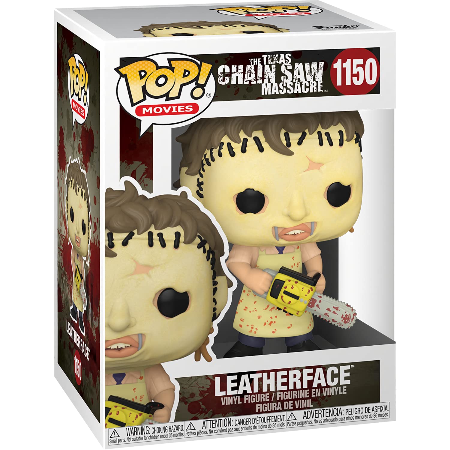 Leatherfa c e: Fun ko P o p ! Movies Vinyl Figurine Bundle with 1 Compatible 'ToysDiva' Graphic Protector (1150-49830 - B)