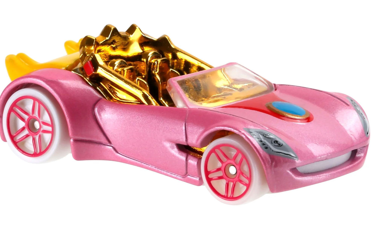 Hot Wheels Super Mario Character Cars Bundle of 2, Mario & Princess Peach