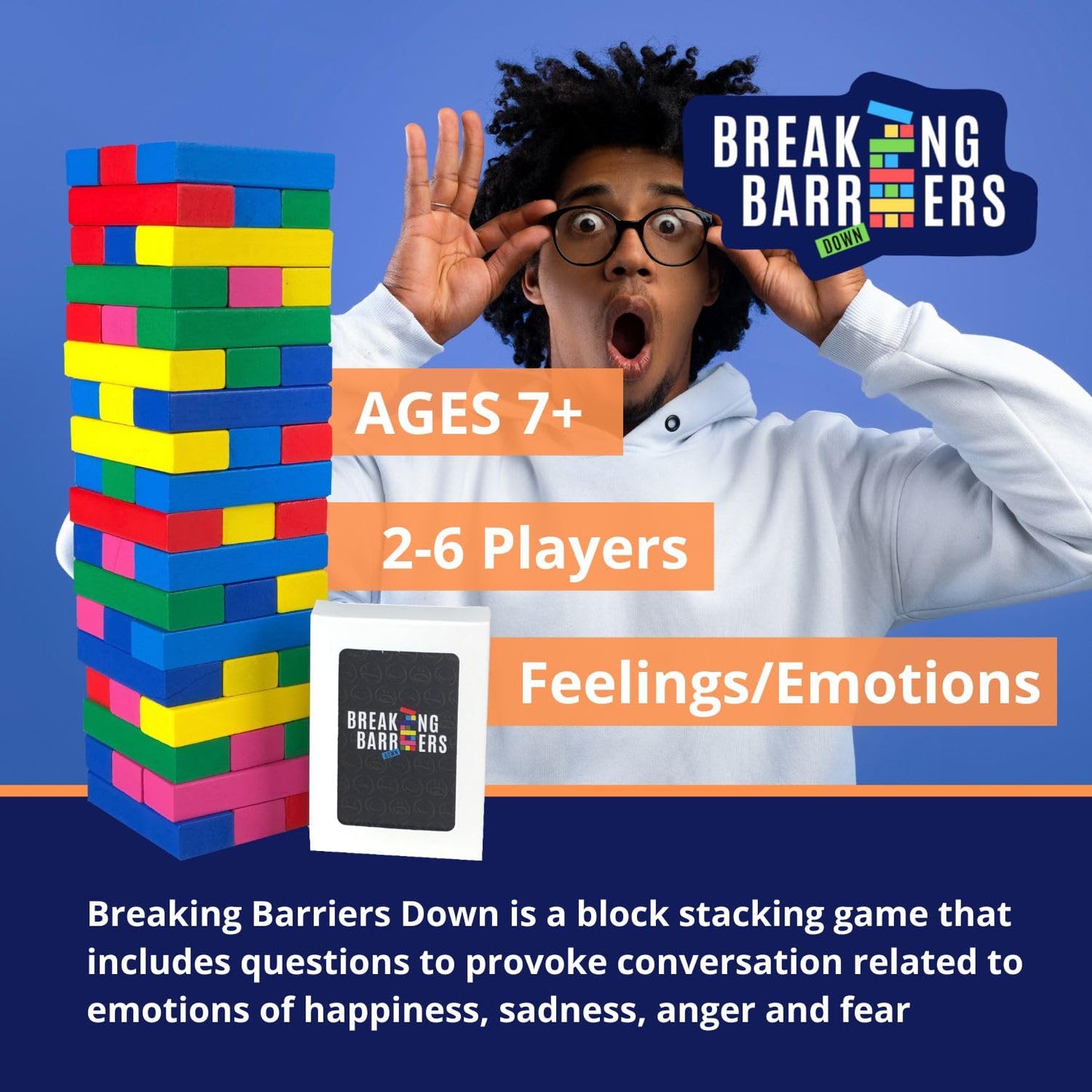 Breaking Barriers Down - Social Skills Games and Therapy Games, A Feelings Game for Kids that Develops Emotion Regulation and Explores Anger, Sadness
