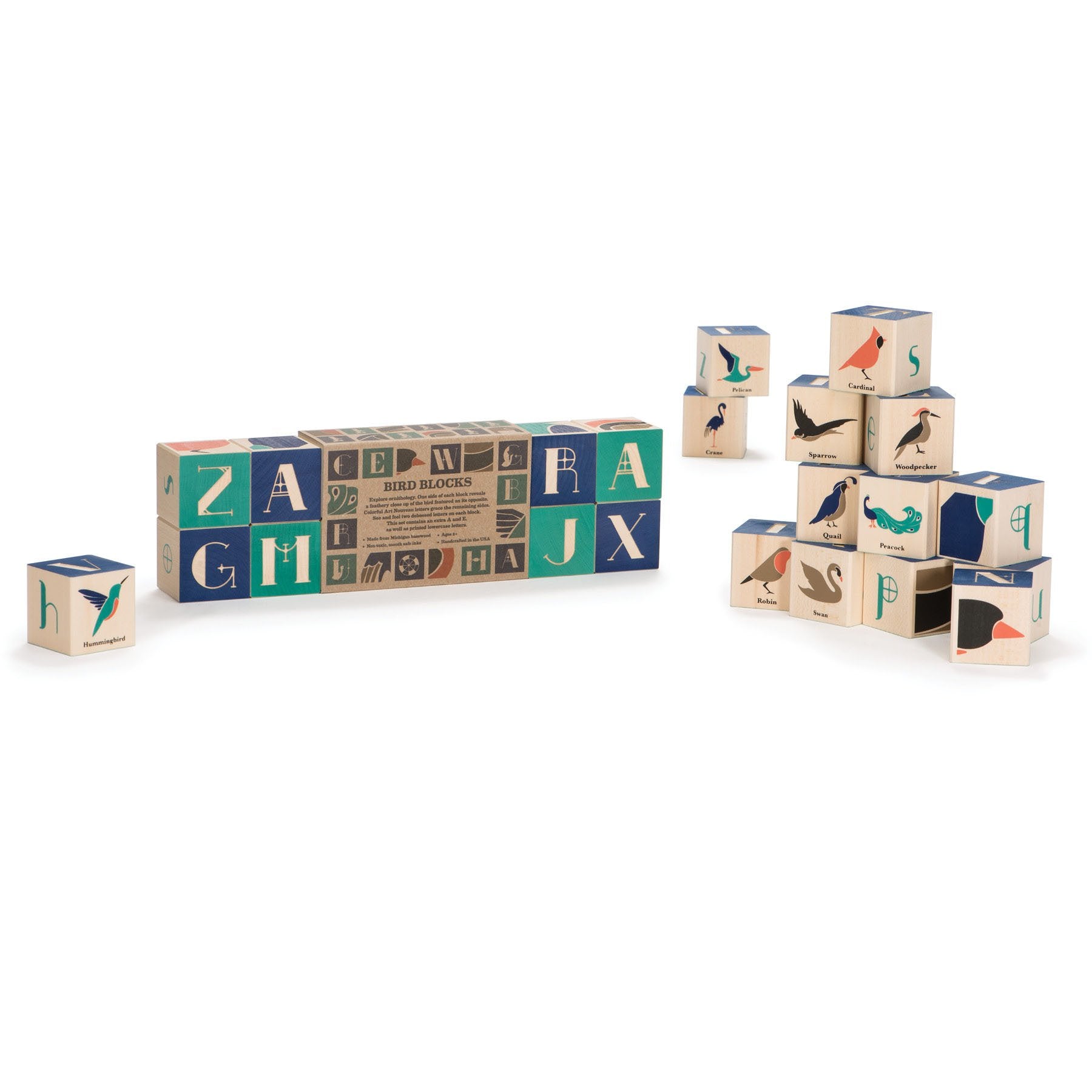 Uncle Goose Bird Blocks - Made in The USA