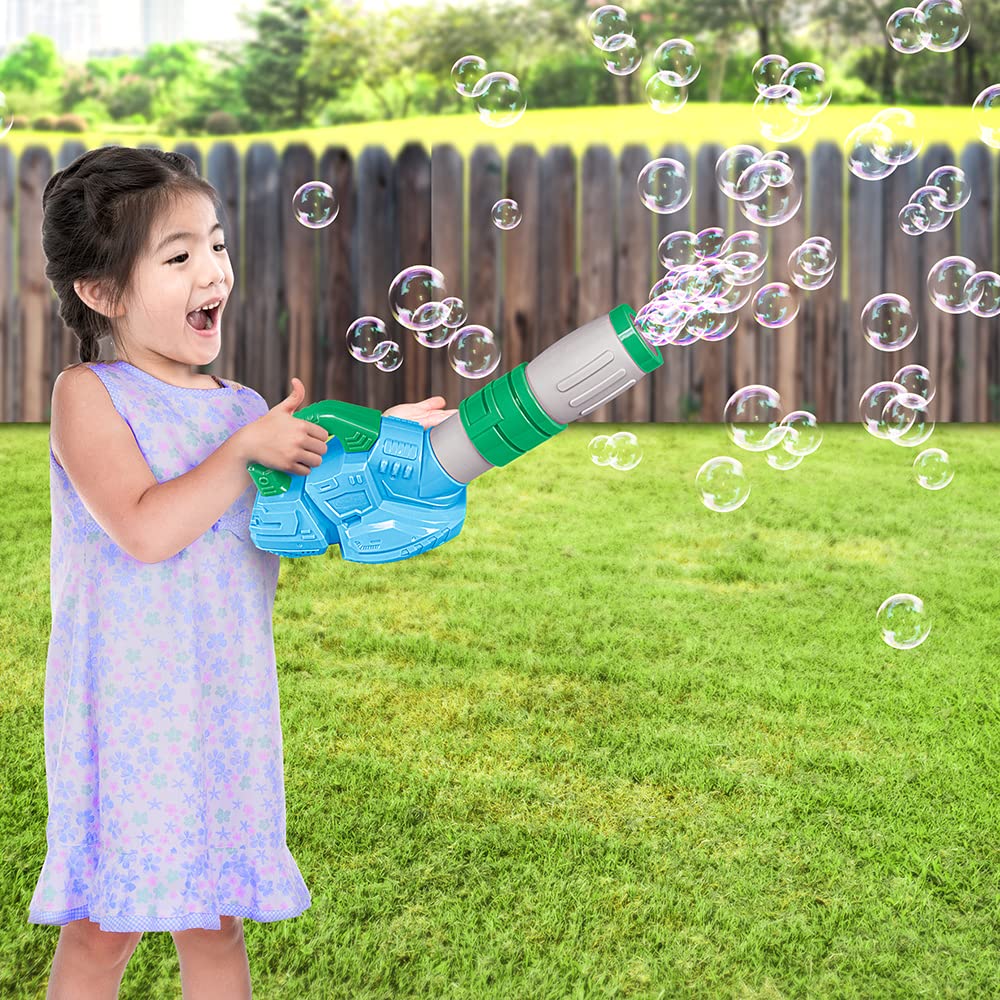 ArtCreativity Bubble Leaf Blower for Toddlers, with 3 Bottles of Bubble Solution and 3 Wands, Fun Bubbles Blowing Machine Toys for Kids, Great