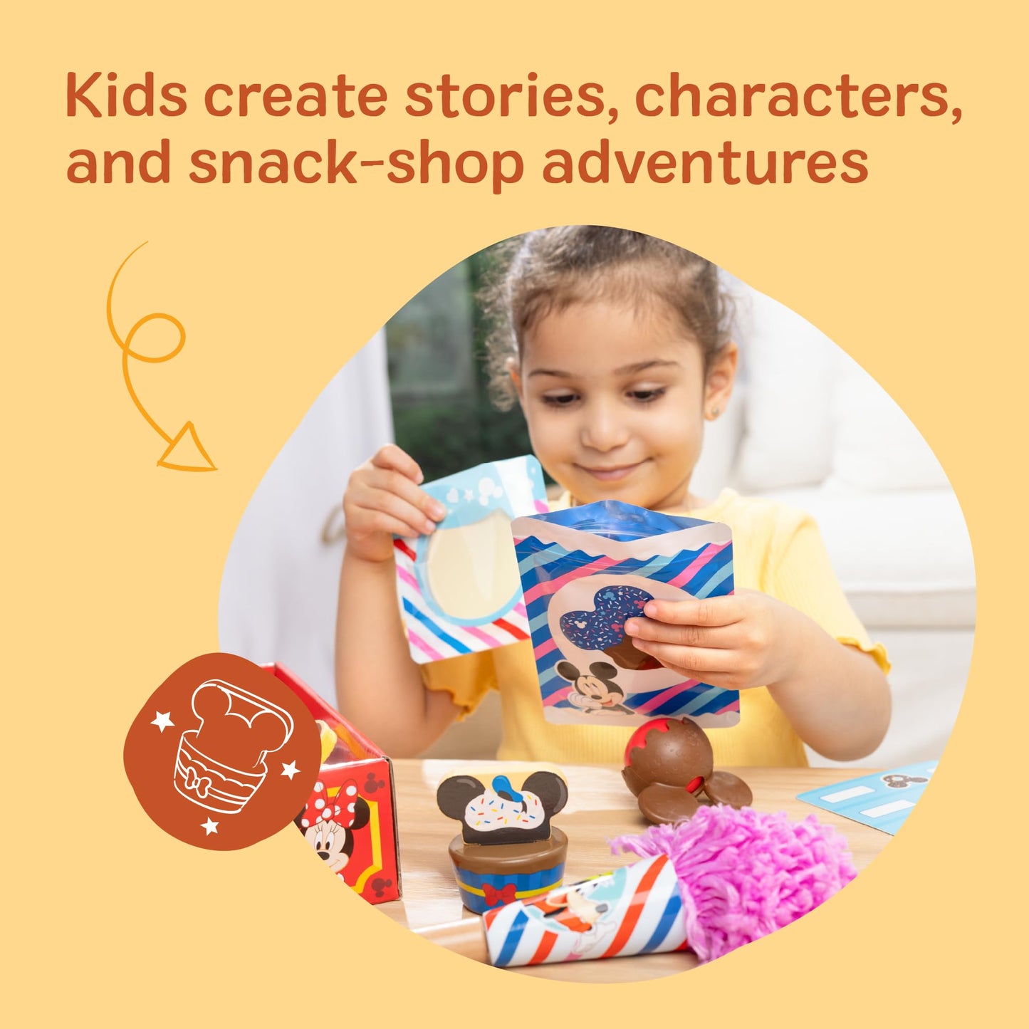 Melissa & Doug Disney Snacks & Popcorn 24-Piece Play Food Set