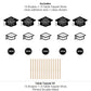Big Dot of Happiness Graduation Cheers - 2026 Graduation Party Centerpiece Sticks - Table Toppers - Set of 15