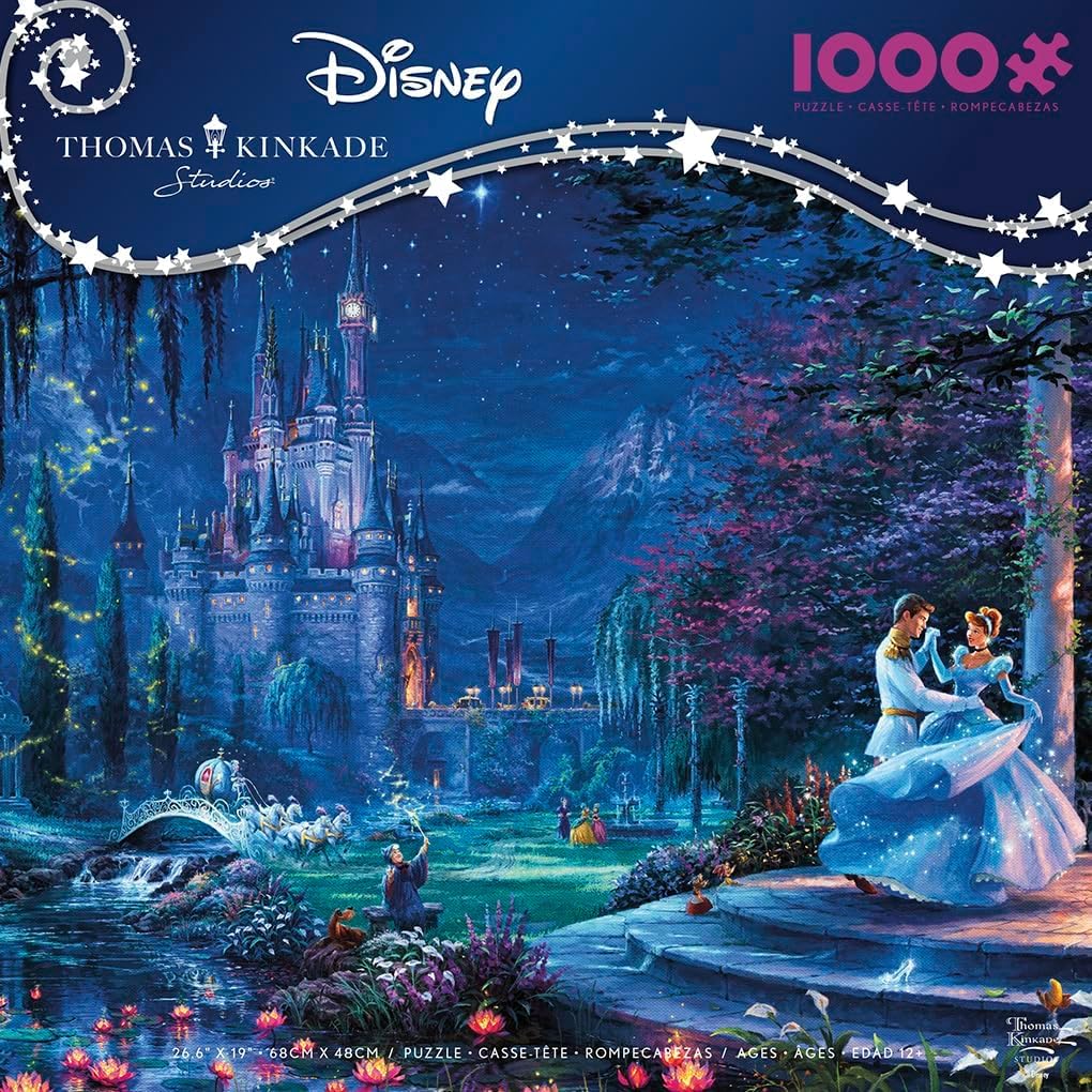 Ceaco - Thomas Kinkade Disney - Cinderella - 1000 Piece Puzzle for Adults