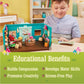 Li'l Woodzeez General Store Dollhouse Playset, 72 Pieces Storybook, Medium