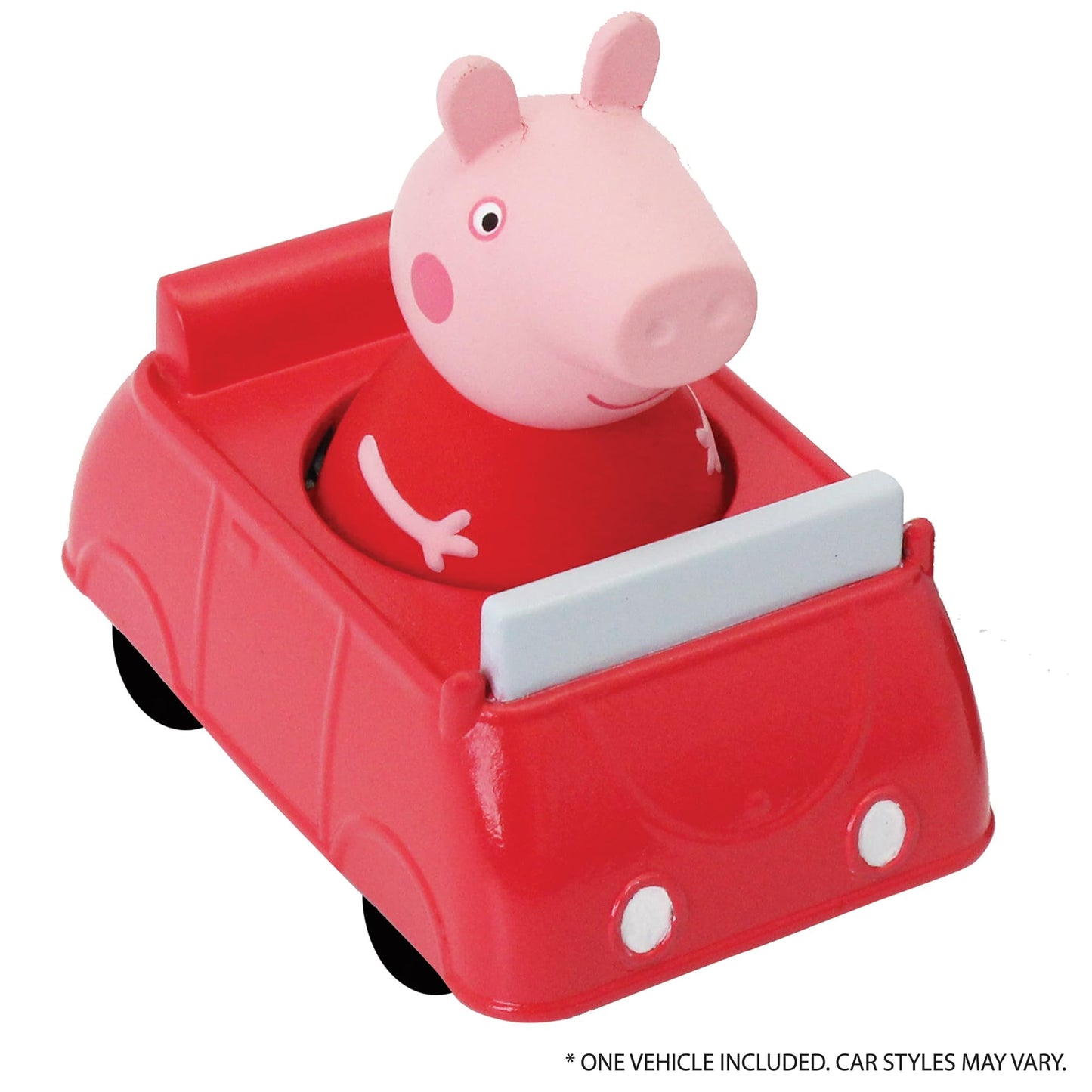 Imaginmat: Deluxe - Peppa Pig - Floor Playmat & Toy Car, 30.5 x 20.5, Character Vehicle & Road Accessories, Durable EVA Foam Mat, Licensed, Kids 3+