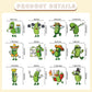 Pickle Birthday Party Decorations: 36Pcs Pickle Cupcake Toppers Pickle Birthday Cake Decorations Cute Cartoon Kind Of A Big Dill Cucumber Pickle