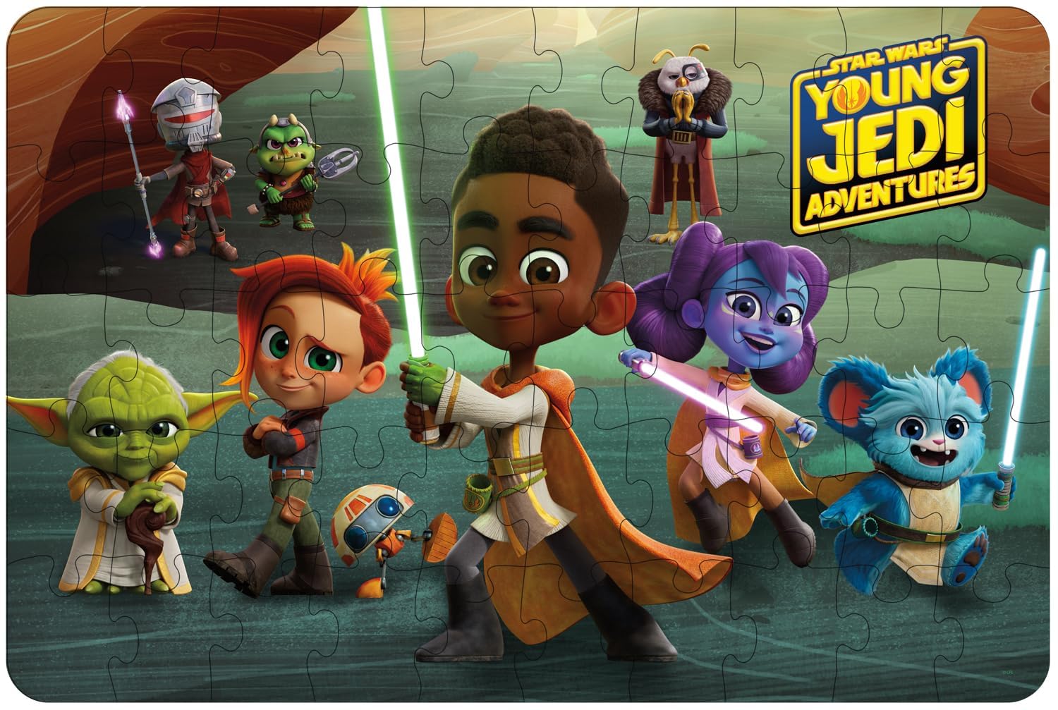 Buffalo Games - Star Wars™ Young Jedi - 50 Piece Floor Puzzle for Kids 4-8