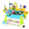 Water Table for Toddlers 1-3, Outdoor Toys for Kids Ages 4-8 with Pump, Kitchen Play Sink with Running Water, Fishing Toys Playset, Summer Outside