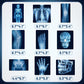 9Pcs Radiology X Ray Honeycomb Centerpieces Radiology Party Favors Birthday Party Decorations X Ray Centerpieces Decorations Supplies for Radiology