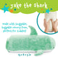 MEMORY MATES Jake the Shark Memory Foam Pillow Plush with Kid's Diary that Stores in Belly Pocket, 15” Stuffed Animal, 6" Journal