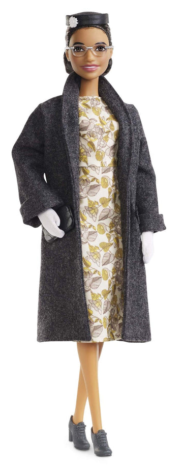 Barbie Inspiring Women Series Rosa Parks Collectible Doll, Wearing Fashion and Accessories, with Doll Stand and Certificate of Authenticity