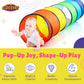 Kids Play Tunnel Set for Toddlers Double Tunnels for Indoor and Outdoor Fun | Pop-Up Crawl Tunnels for Babies, Toddlers, and Pets | Easy to Set Up