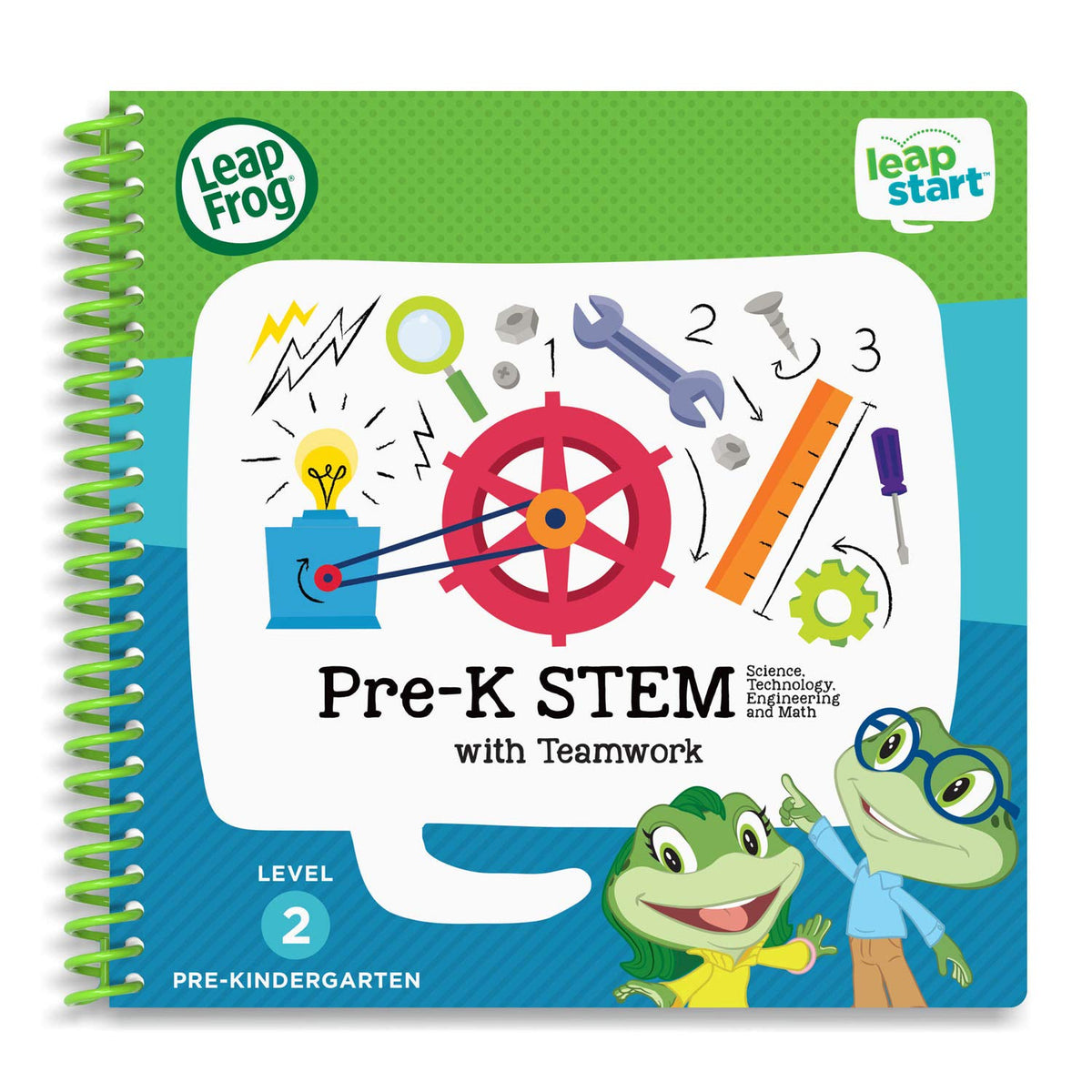 LeapFrog LeapStart Pre-Kindergarten Activity Book: Pre-K STEM (Science, Technology, Engineering, Math) and Teamwork (Requires LeapStart System)