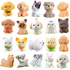 Cybirdbal 24 PCS Mini Dog Figurines, Mini Resin Animals in Bulk Miniature Tiny Puppy Dogs Figures for Cake Decorations Topper Moss Landscape Garden