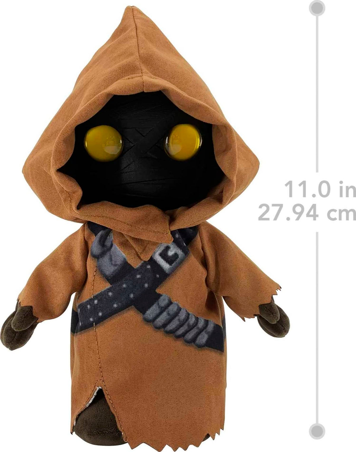 Mattel Star Wars Galactic Pals Plush Toy, Jawa 11-inch Soft Doll Set with Carrier & Personality Profile Card for Personalized Experience