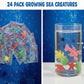 Funlop 24 Pack Sensory Jelly Water Growing Sea Life Creatures Animals, Amazing, Fun, Educational, Learning Toy for Children Boys and Girls (24