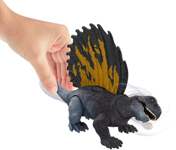 Mattel Jurassic World Strike Attack Edaphosaurus Dinosaur Action Figure Toy with Attack Feature & Movable Joints