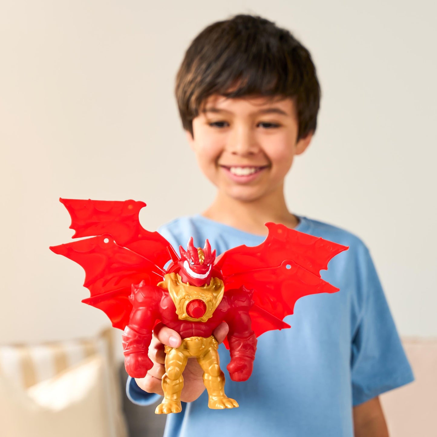 Heroes of Goo Jit Zu Battlewing Blazagon Power-Up Figure, 8.5in