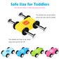 Belleur Montessori Toy for 1-3 Years Old Boys and Girls, Kid Race Track Car for Toddlers with 5 Mini Cars & 5 Ramps, Wooden Montessori Car Ramp Toy