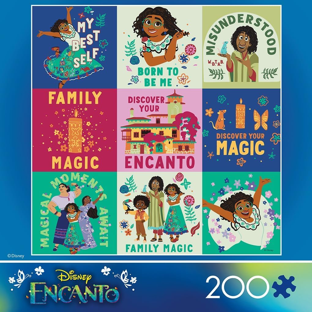 Ceaco - Disney - Encanto Flat Flower Collage - 200 Piece Jigsaw Puzzle