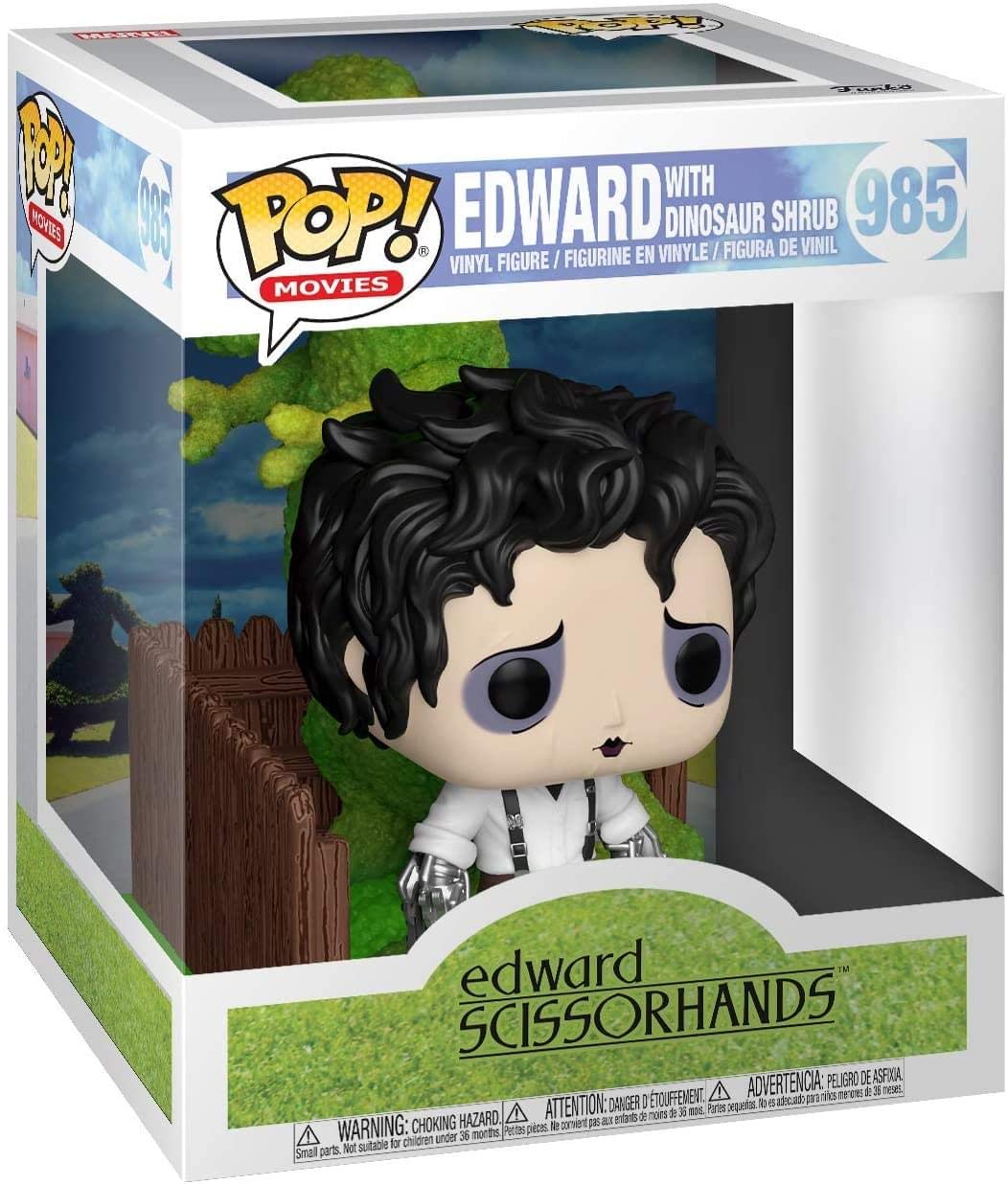 Funko POP Deluxe: Edward Scissorhands - Edward & Dino Hedge, Multicolor