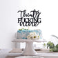 Unoggsor Thirty Fucking Nine Cake Topper Happy 39th Birthday Cake Decor Cheers to 39 Years Birthday Party Decorations Supplies,
