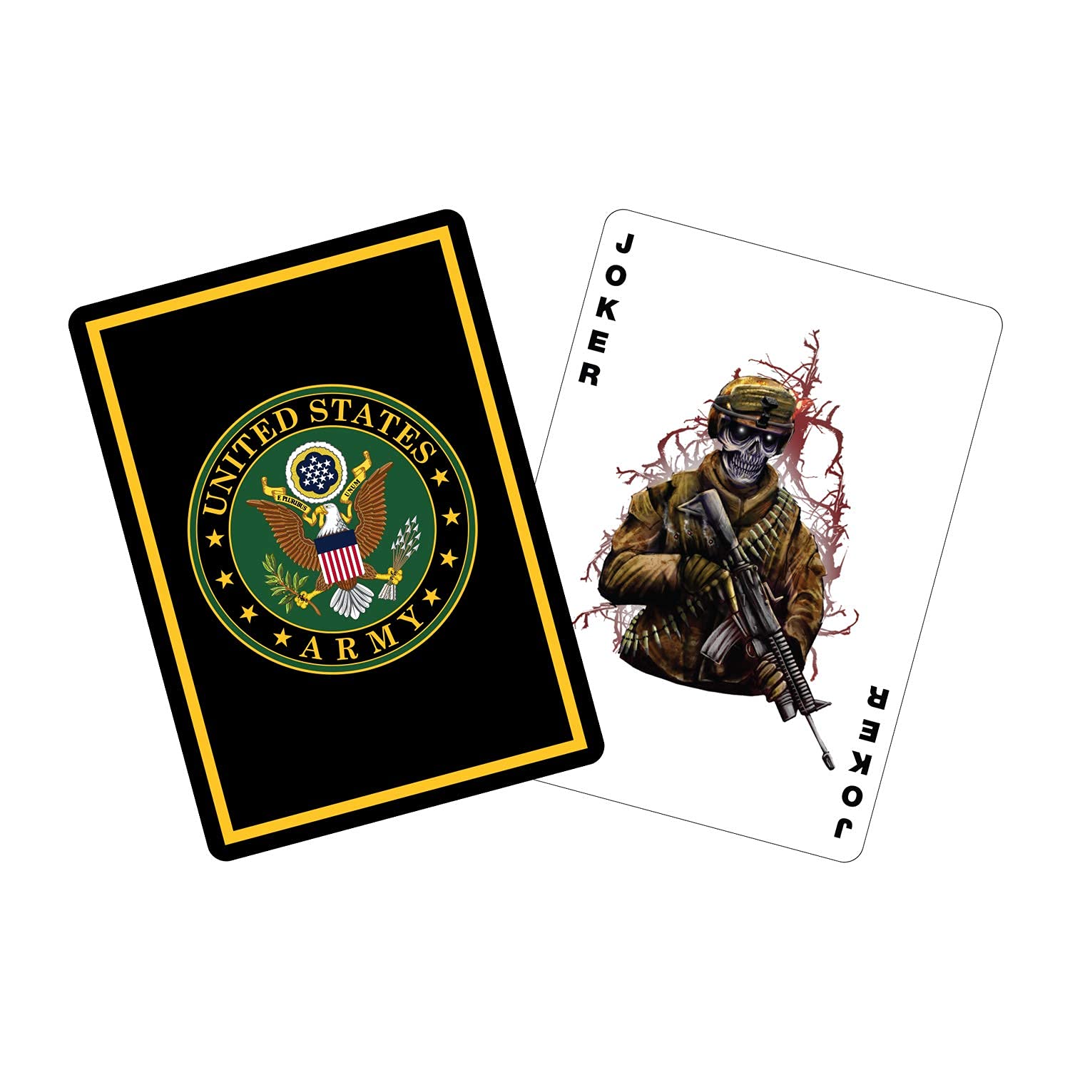 Military Gift Shop US Army Professional Quality Army Playing Cards - Great for Game Night - US Army Gifts for Veterans | Army Playing Cards