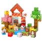 FXZYIXS Magnetic Blocks, 117-Piece 0.8in Building Farm Magnet Game Set, Stacking Building Blocks Cubes Magnets for Kids, STEM Sensory Creative Toys