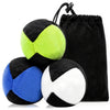 3Pcs Footbag Hacky Bag, Plush Footbag Sacks, Durable Fleece Juggling Balls