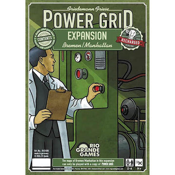 Rio Grande Games Power Grid Board Game: Bremen/Manhattan Strategy Expansion, 2-6 Players