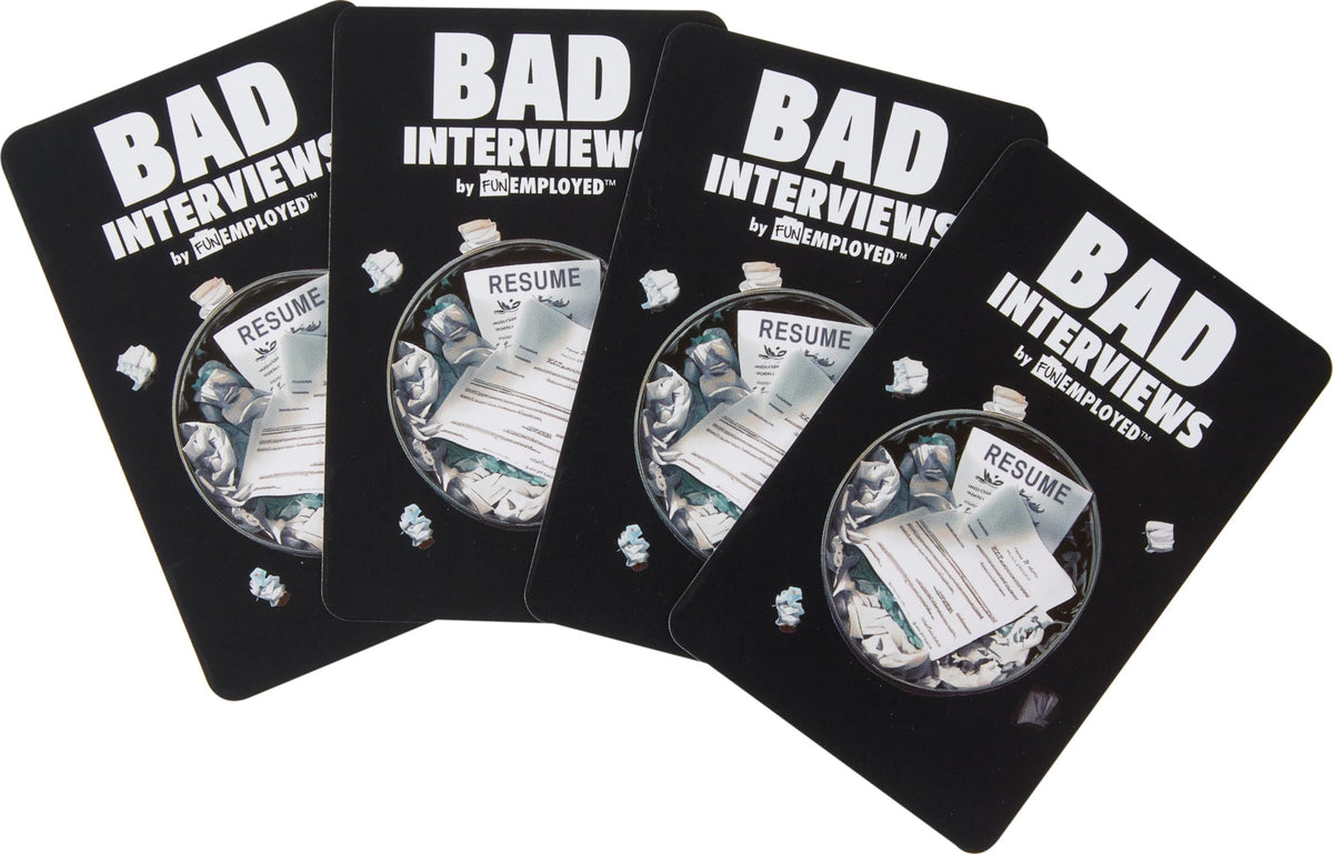 Mattel Games Bad Interviews by Funemployed Adult Party Game, Ages 17+