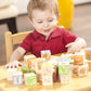Maxim Deluxe Wooden ABC Blocks. Extra-Large Engraved Baby Alphabet Letters, Counting & Building Block Set