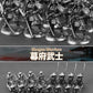 Alloy Samurai Model, Ancient Mini Warrior Model Toy, Japanese Style Table Games and Chess Decoration Military Manual, DIY Alloy Samurai Doll (Long